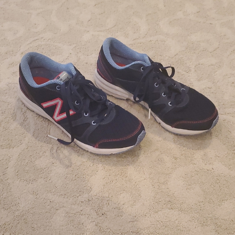 New Balance Black and Red Sneakers